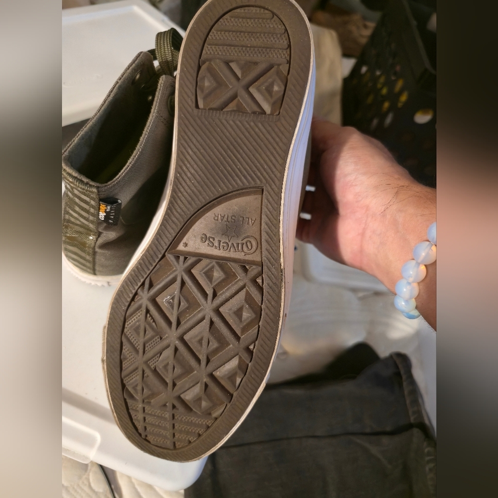 Converse Chuck Taylor Allstar CORDURA HI Olive HI Trainer - - Picture 8 of 9